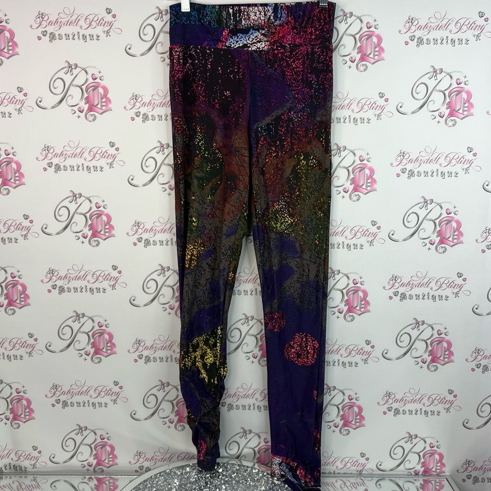 Lily by firmiana tights leggings abstract splatter Stylish Multicolor Leggings